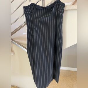 VINTAGE RALPH LAUREN Black Pinstripe Dress